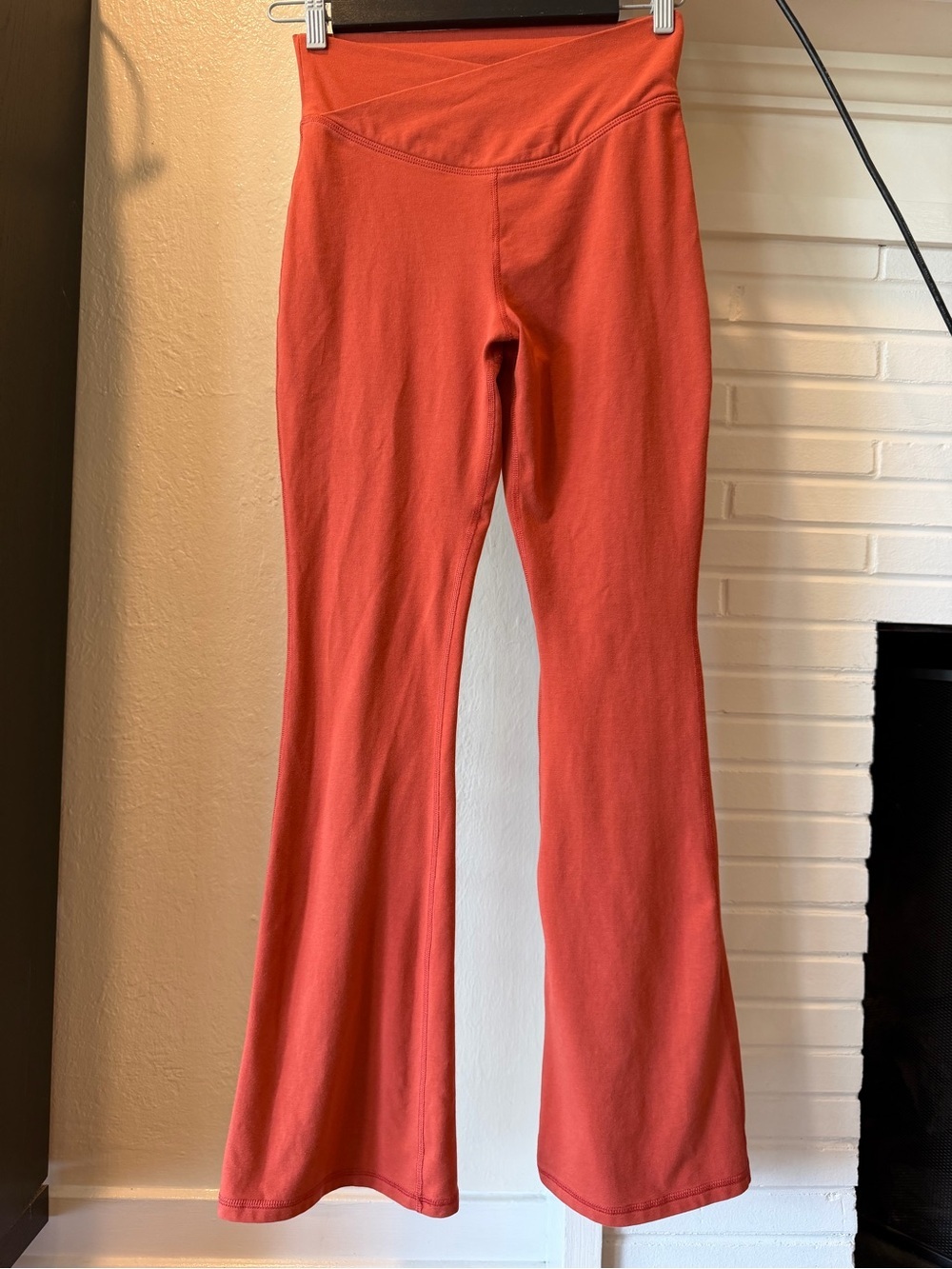 Old Navy Active PowerChill High-Rise Flare Yoga Pants Rust Orange XXL 18